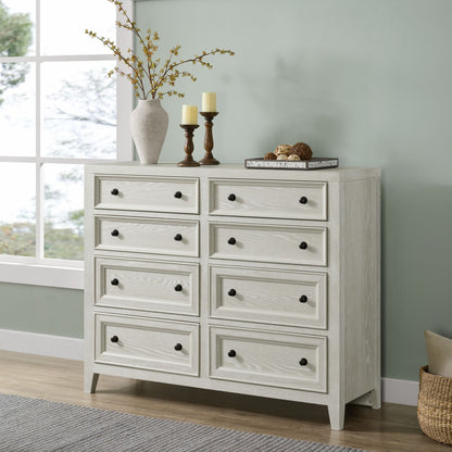 8 Drawer Dresser With Framed Fronts And Smooth Metal Glides Home Essentials