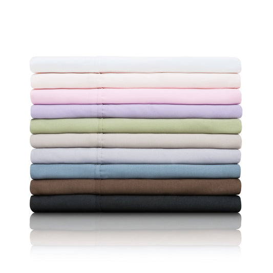 Brushed Microfiber - Short Queen Bed Sheet - White Malouf
