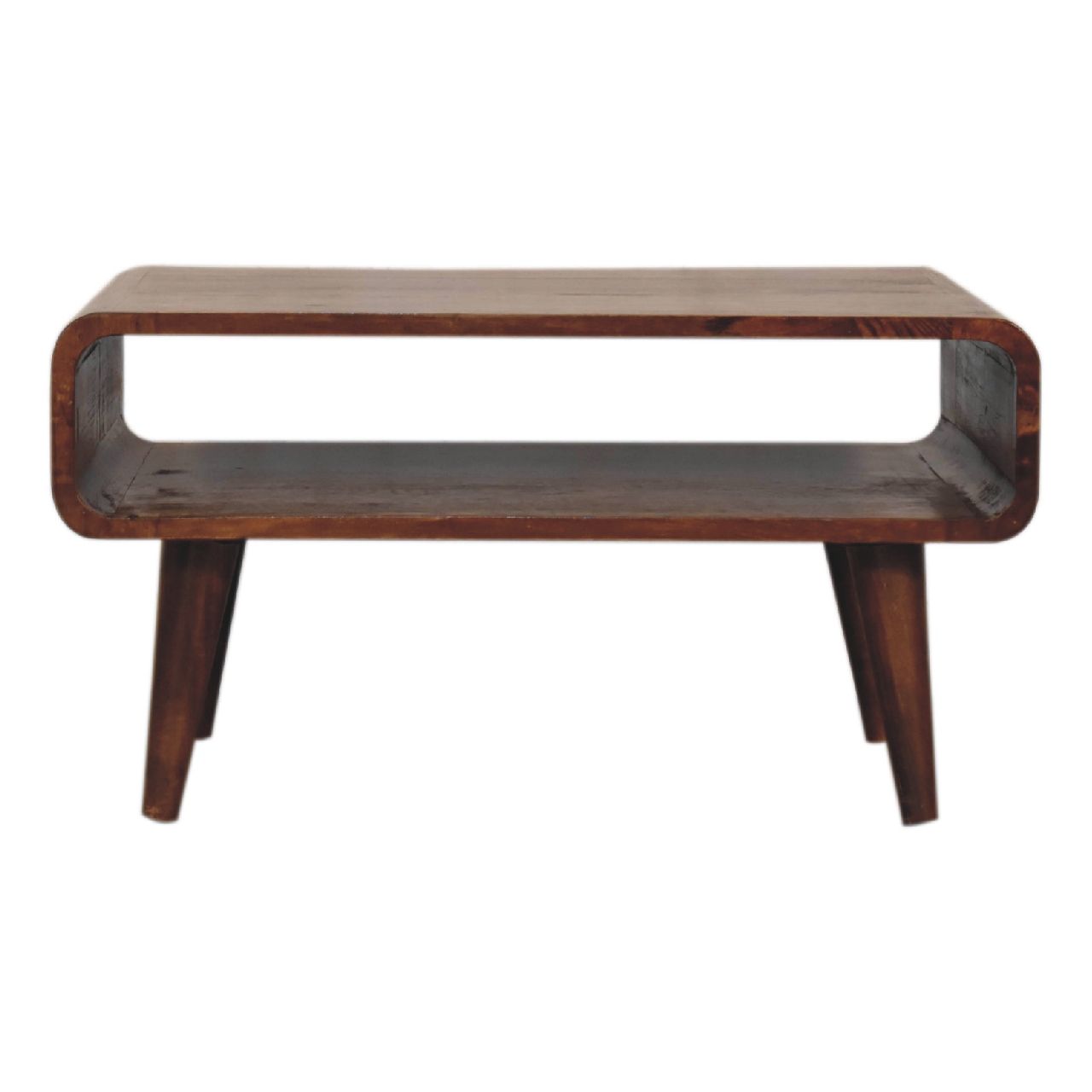 Solid Wood Open Media Unit Artisan Furniture