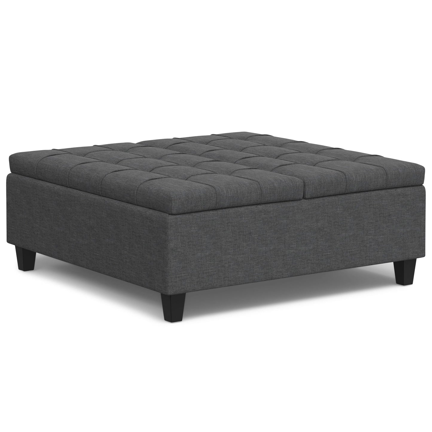 Harrison - Upholstered Coffee Table Storage Ottoman Simpli-Home
