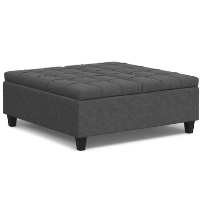 Harrison - Upholstered Coffee Table Storage Ottoman Simpli-Home