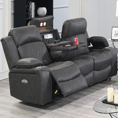 Power Motion Living Room Set With USB Port, Adjustable Headrest, Cup Holder Home Essentials