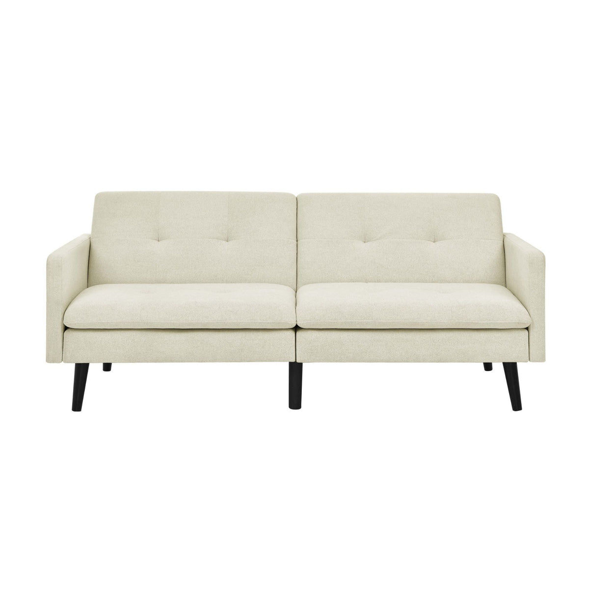 Easy Convert Futon Sofa With Tufted Back And Seat Home Essentials