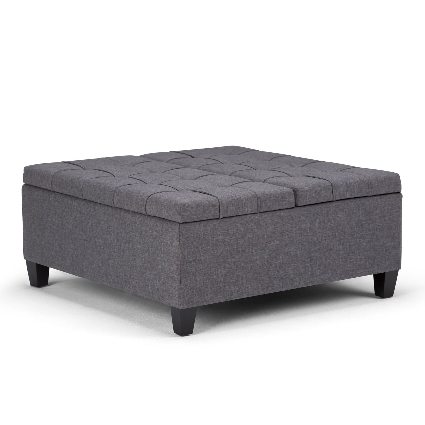 Harrison - Upholstered Coffee Table Storage Ottoman Simpli-Home