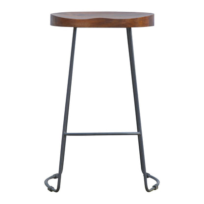 Industrial Chunky Bar Stool - Chestnut Artisan Furniture