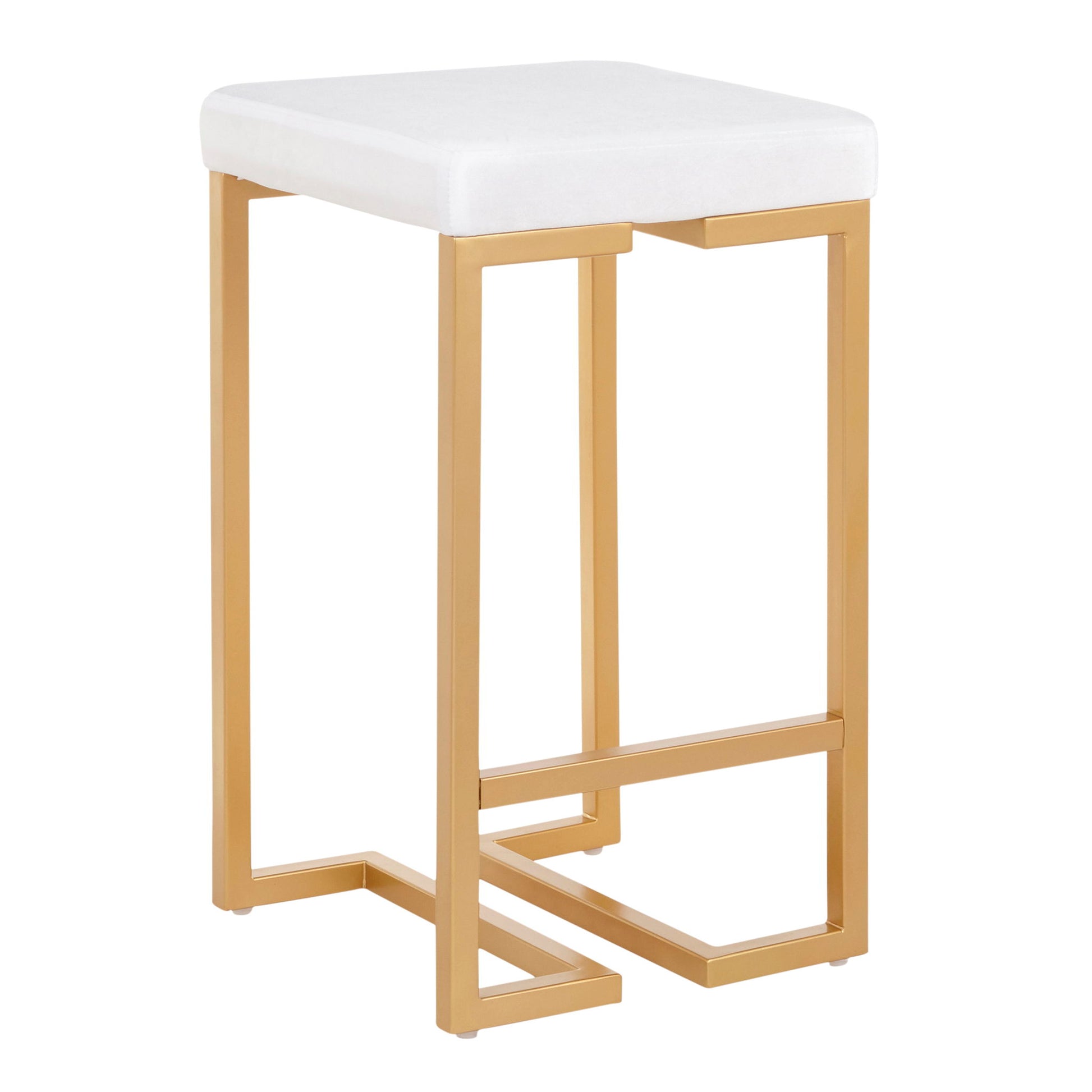 Midas - Contemporary / Glam Counter Stool (Set of 2) Lumi Source