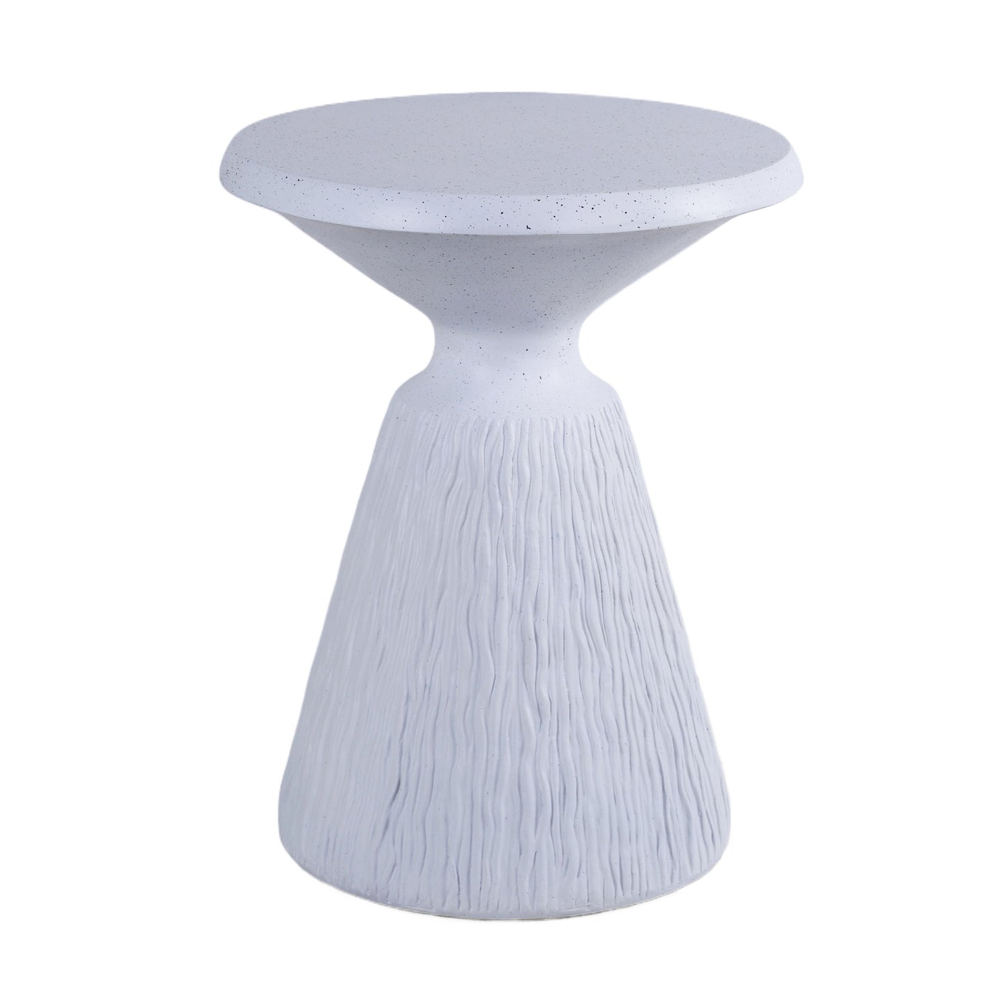 Outdoor End Table, Round Garden Stool - Aqua Grey Home Essentials
