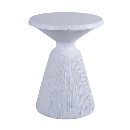 Outdoor End Table, Round Garden Stool - Aqua Grey Home Essentials