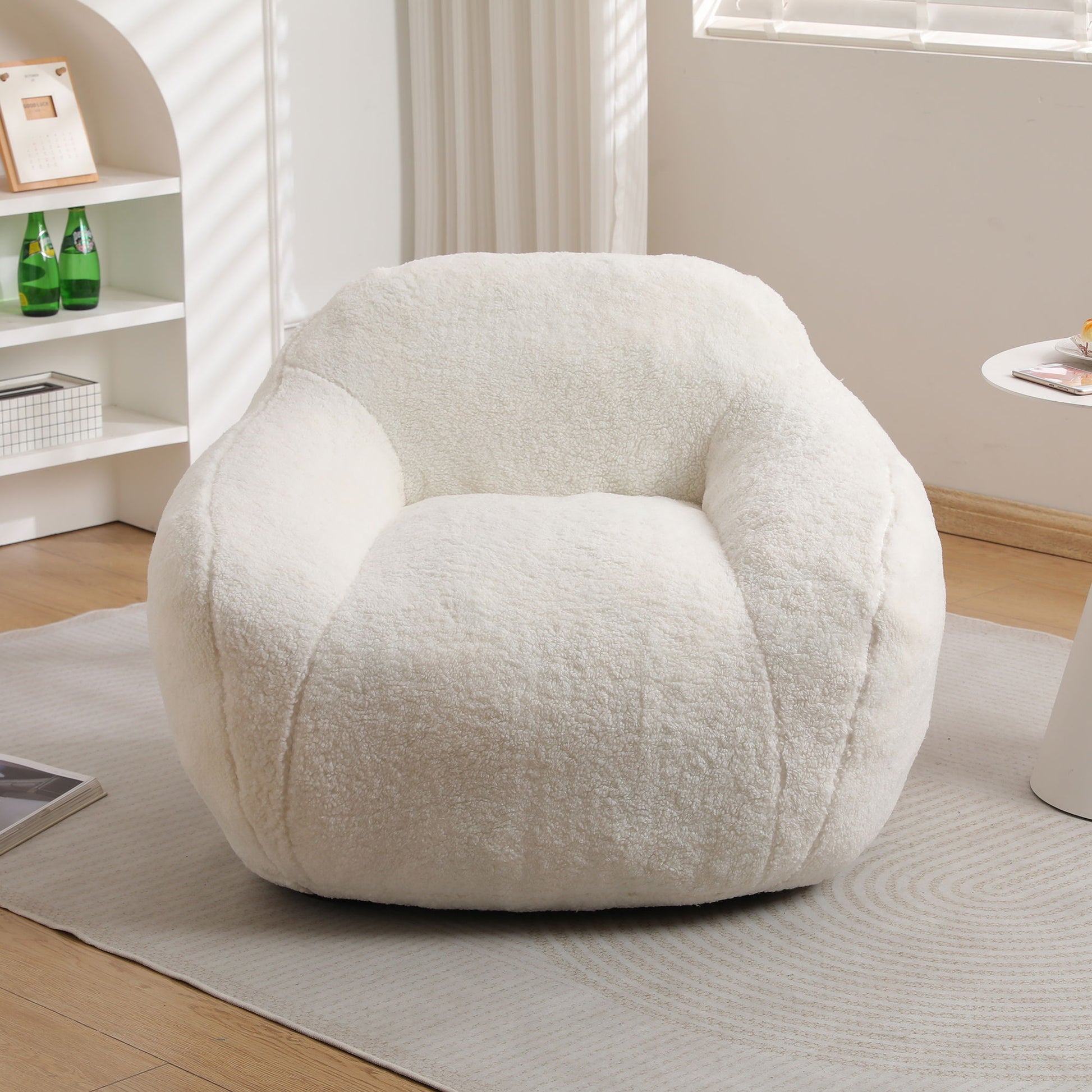 Giant Bean Bag Chair, Spacious Memory Foam With Armrests Home Essentials