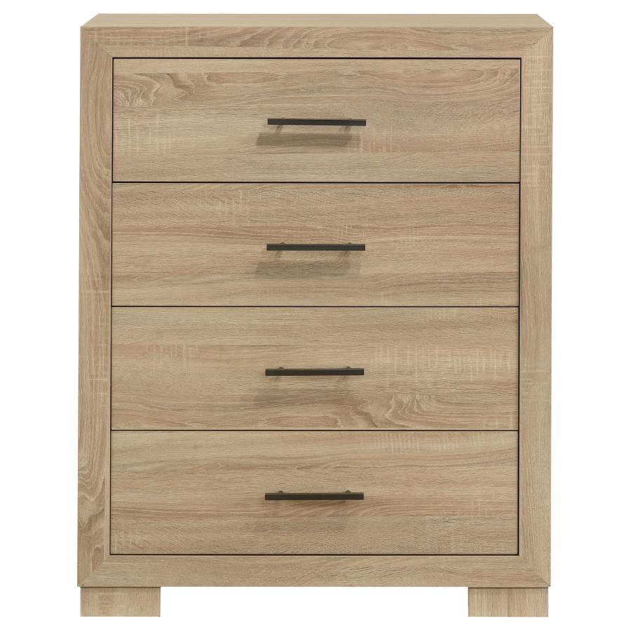 Arielle - 4-Drawer Bedroom Chest Of Drawers - Light Oak Coaster Fine Furniture