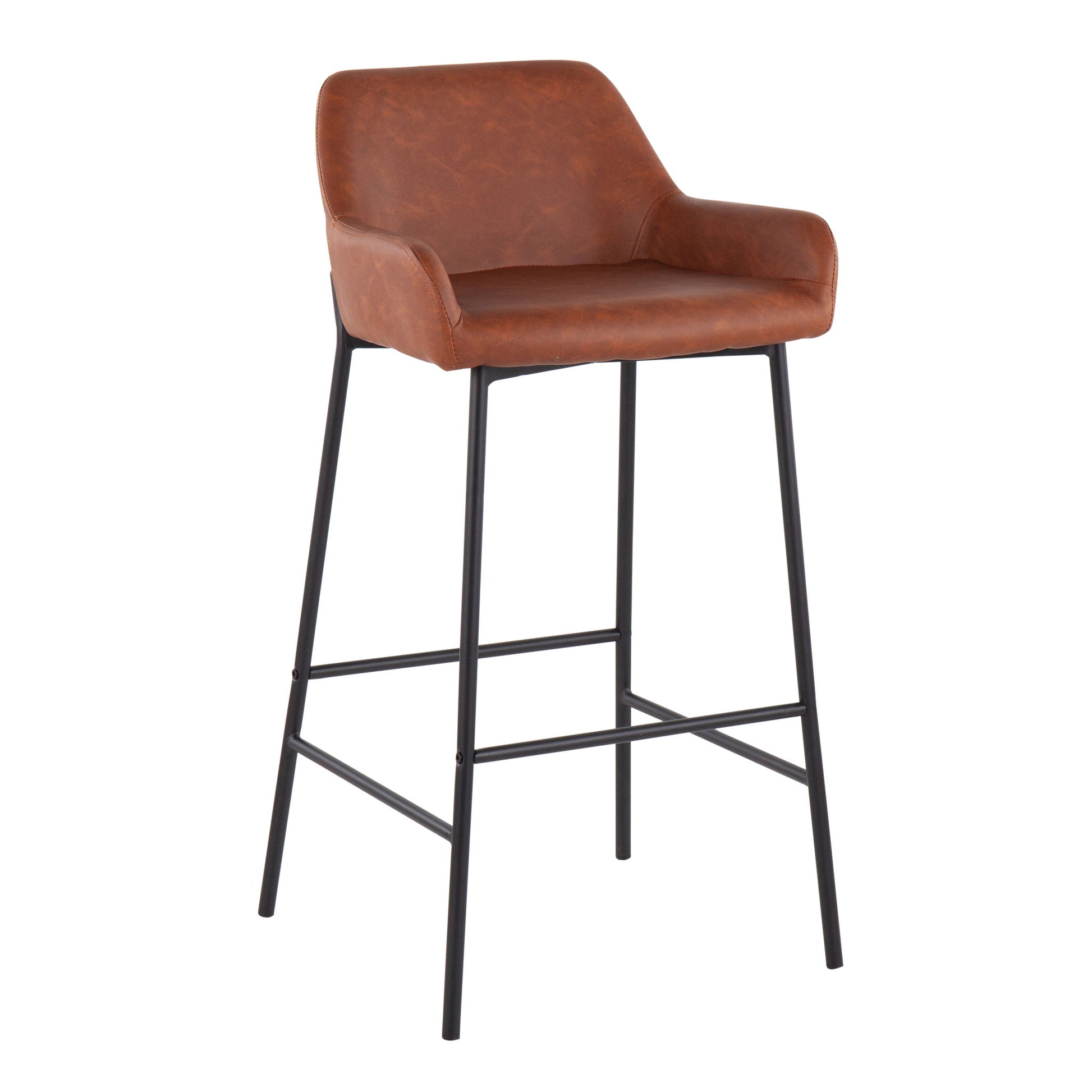 Daniella - Industrial Fixed Height Bar Stool (Set of 2) Lumi Source