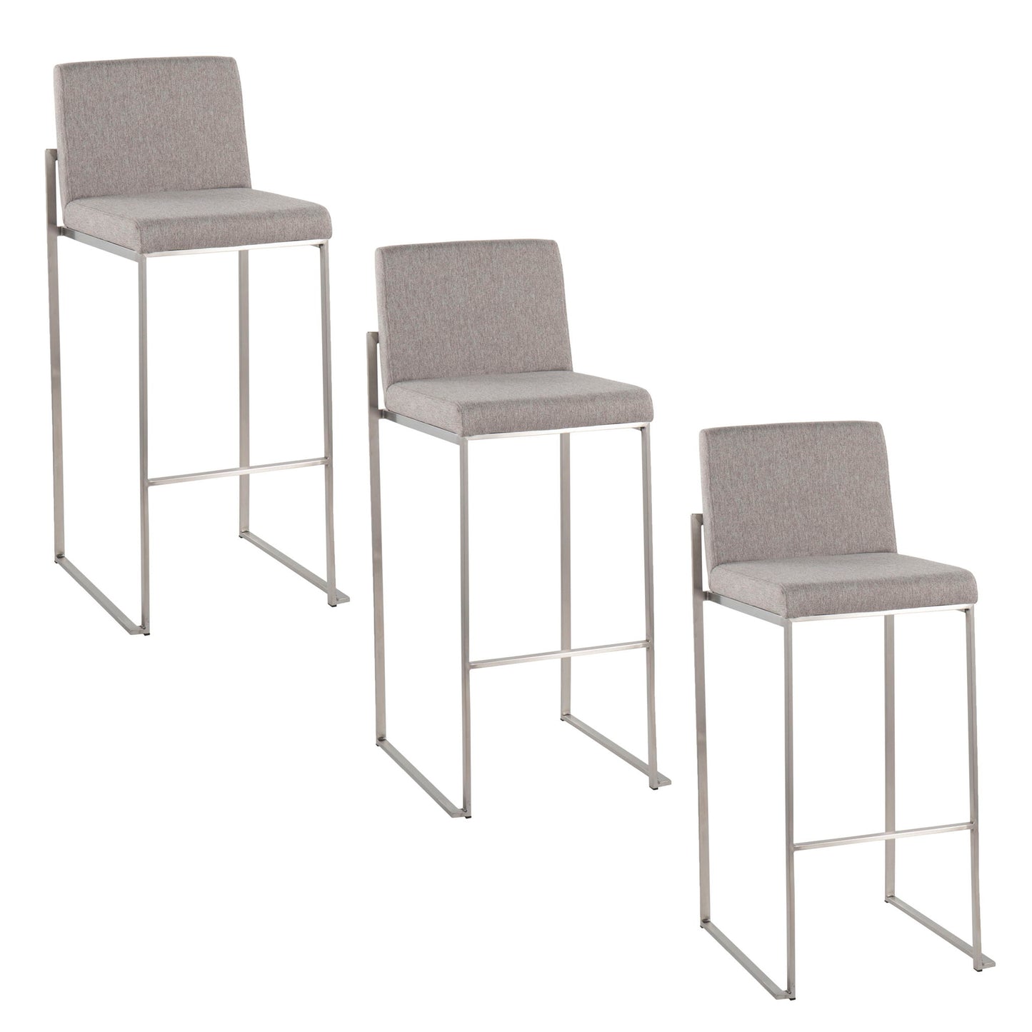 Fuji - Contemporary And Modern Elegance High Back Barstool Lumi Source