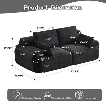 2 Seater Large Sectional Couches For Living Room Home Essentials