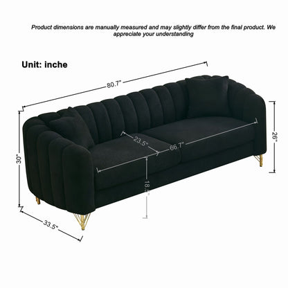 Tufted Oversized Sofa For Living Spaces Home Essentials