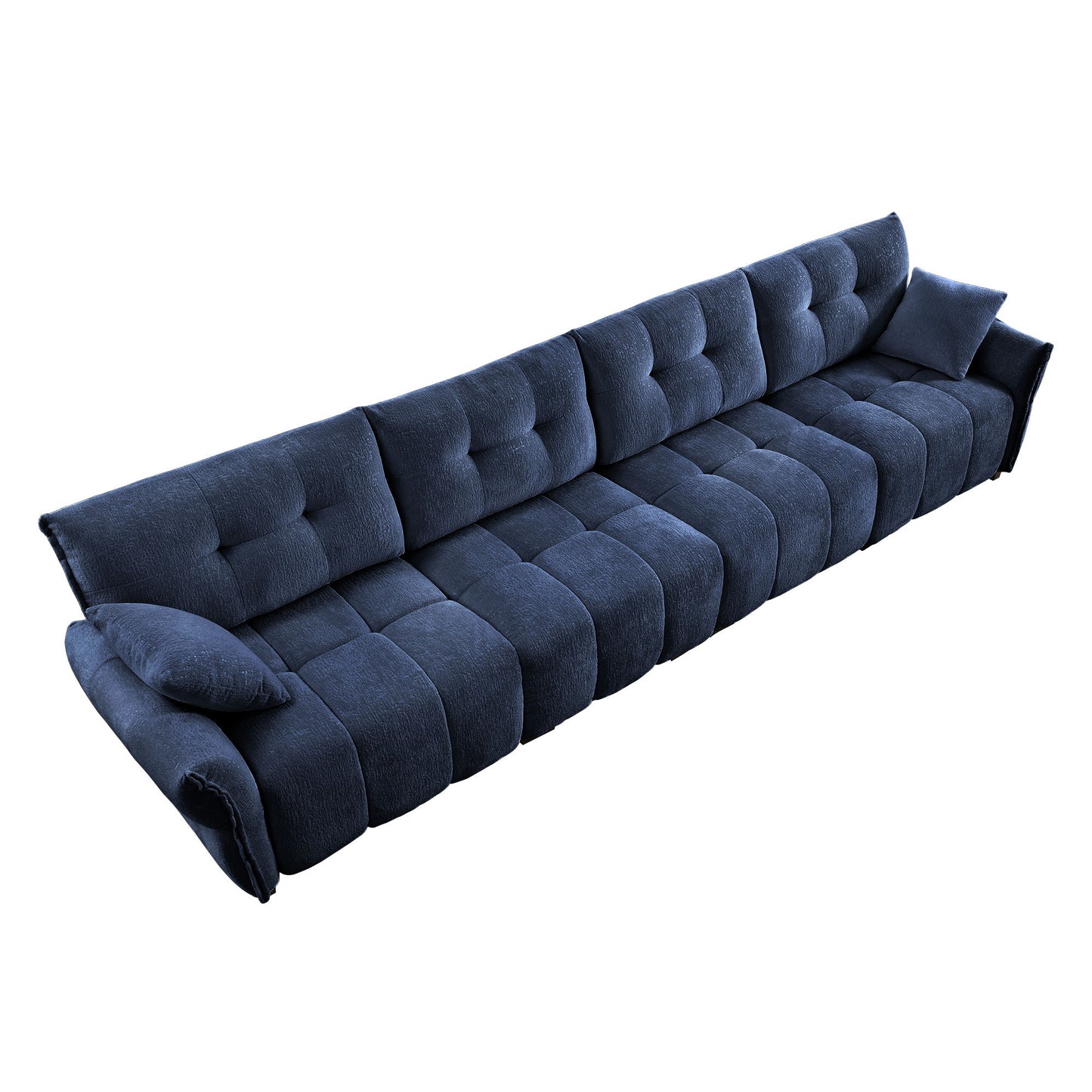 Modern Sofa & Pillows, Textured Cover, High Rebound Cushions Home Essentials