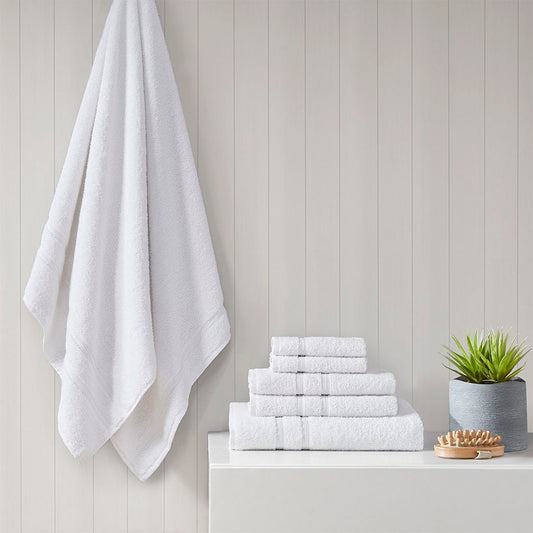 Aegean - 6 Piece Towel Set - White