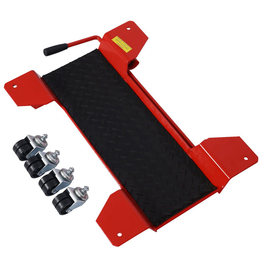 Metal Motorcycle Center Stand Move Dolly For Easy Bike Moving - Red Daily Nest