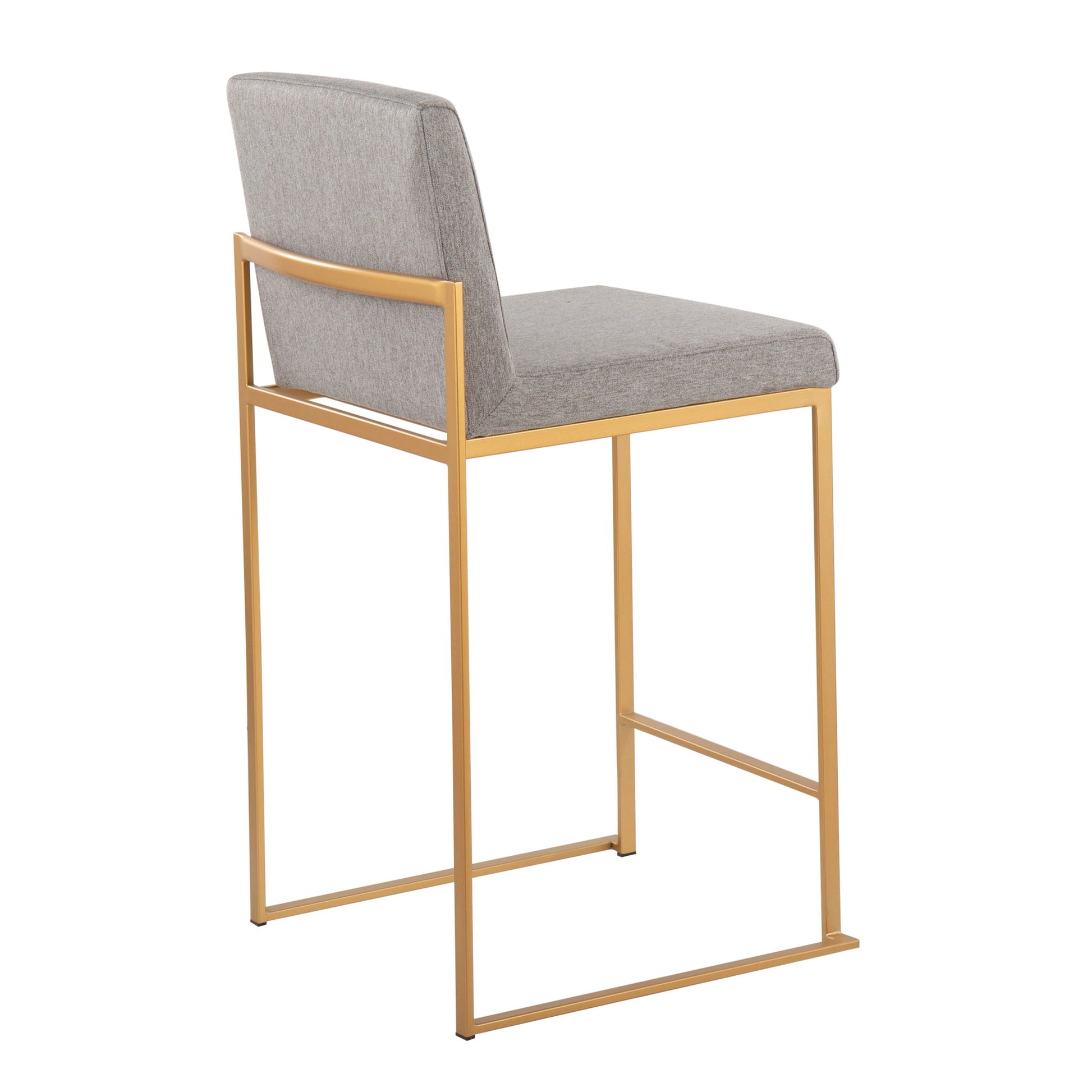 Fuji - Contemporary High Back Stylish Counter Stool Lumi Source