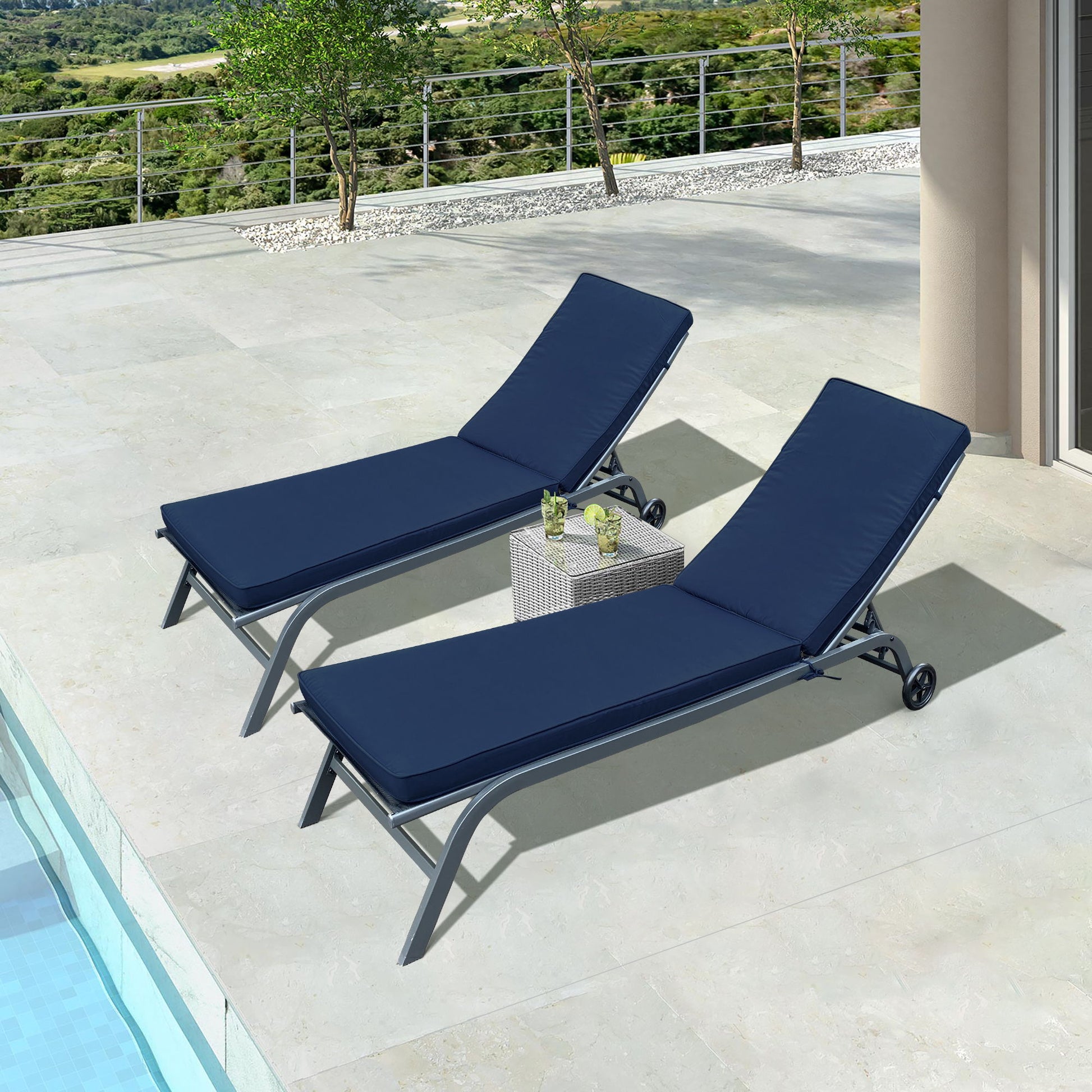 Outdoor Lounge Chair Cushion Replacement Patio Funiture Seat Cushion Chaise Home Essentials