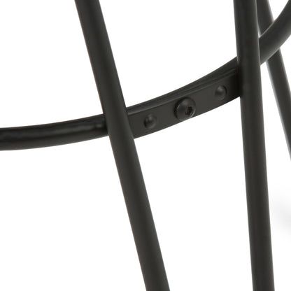 Simeon - Multifunctional Metal Stool With Wood Seat Simpli-Home
