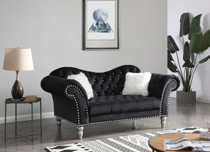 Elegant Round Arm Loveseat Glory Furniture