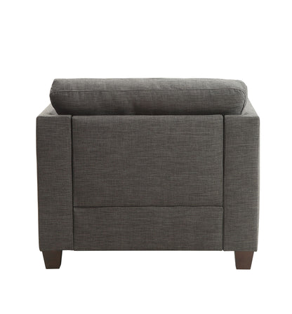 Laurissa - Chair With 3 Pillows - Light Charcoal Acme