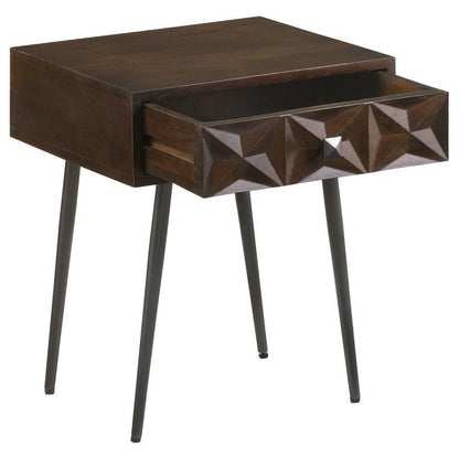 Ezra - 1-Drawer Rectangular Accent Side Table CoasterEveryday