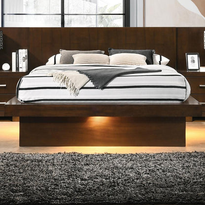 Jessica - Wood LED Panel Bed CoasterEssence
