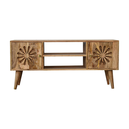 Rosalie - Media Unit - Beige Brown Artisan Furniture