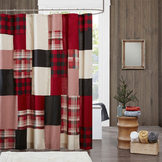 Sunset - Shower Curtain - Red