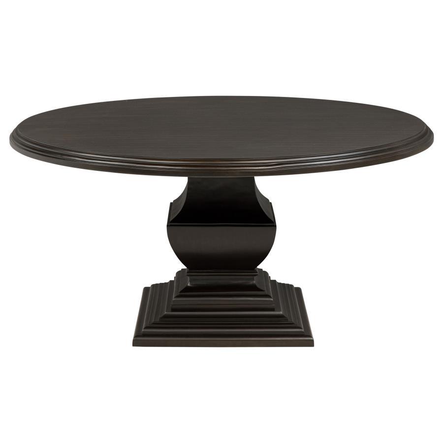 Twyla - 60" Round Wood Dining Room Table - Dark Cocoa Coaster Fine Furniture