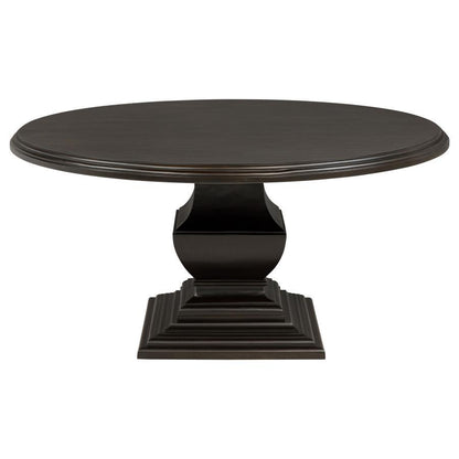 Twyla - 60" Round Wood Dining Room Table - Dark Cocoa Coaster Fine Furniture