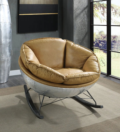 Pippin - Top Grain Leather Rocking Chair - Morocco Acme