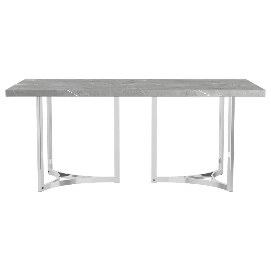 Sterling - Rectangular Dining Table - Gray Coaster Fine Furniture