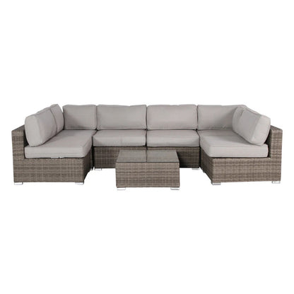 Seating Set With Cushions Handcrafted Wicker Design LSI Patio Furniture