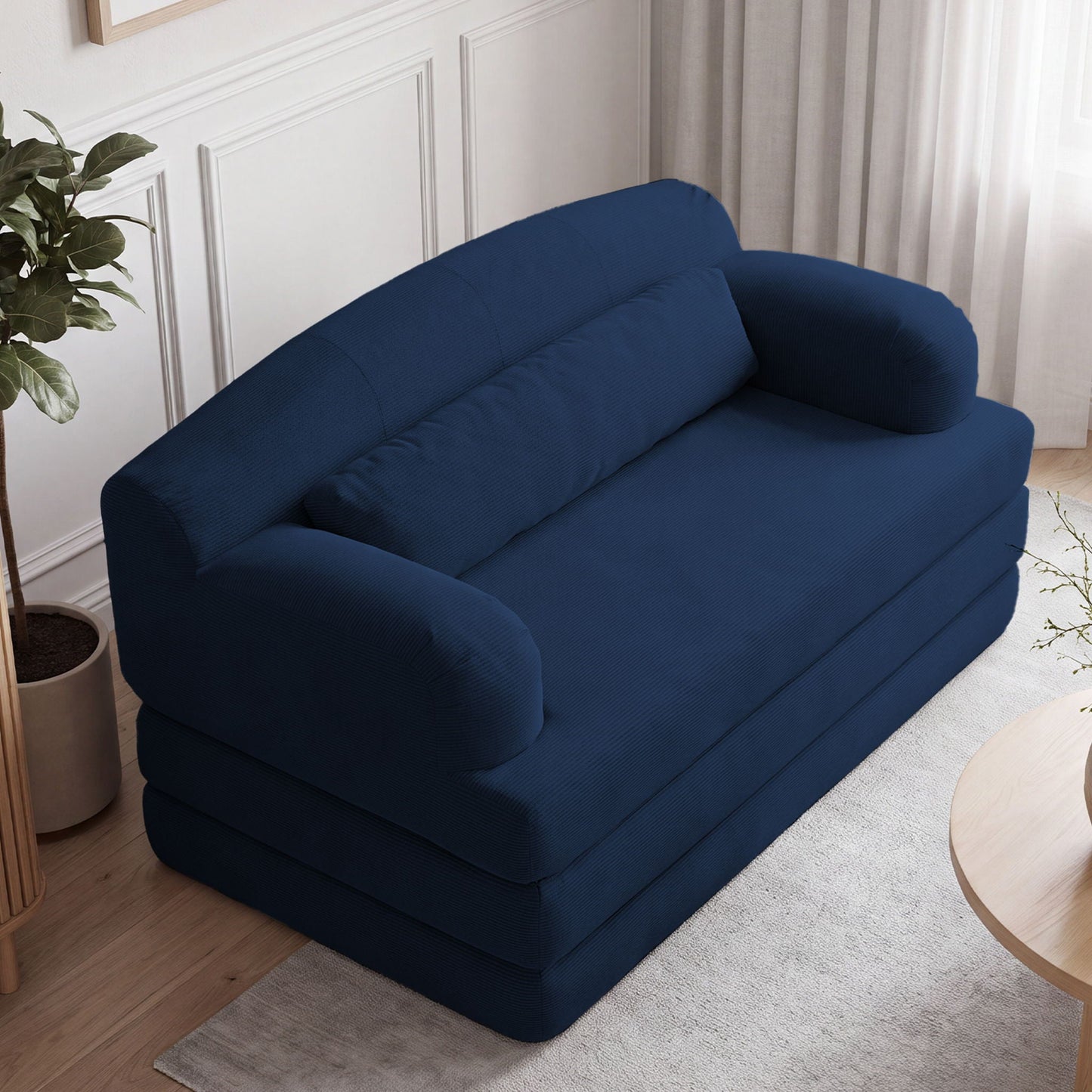 2 Seater Sofa Bed, Compact Foldable Floor Couch Home Essentials