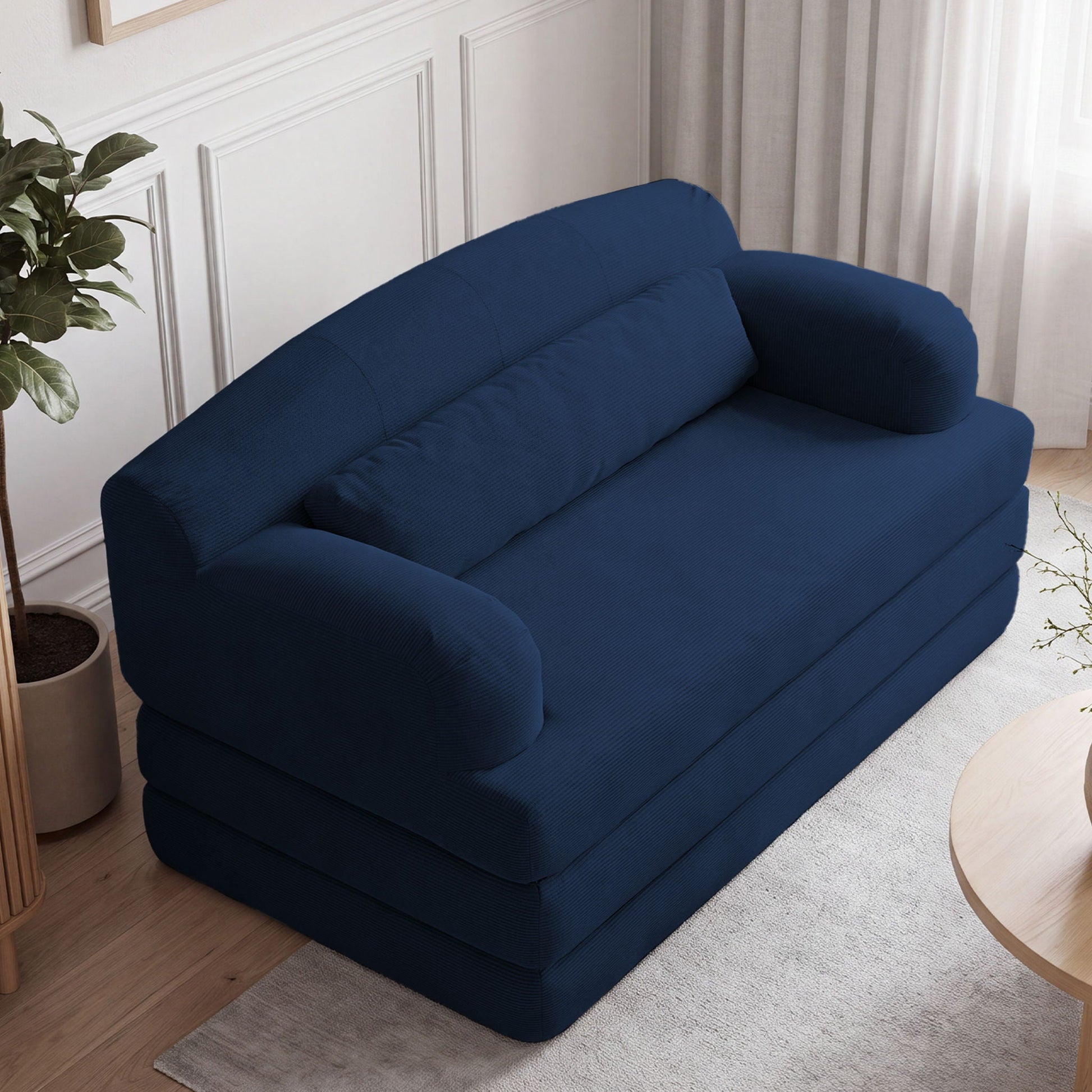 2 Seater Sofa Bed, Compact Foldable Floor Couch Home Essentials