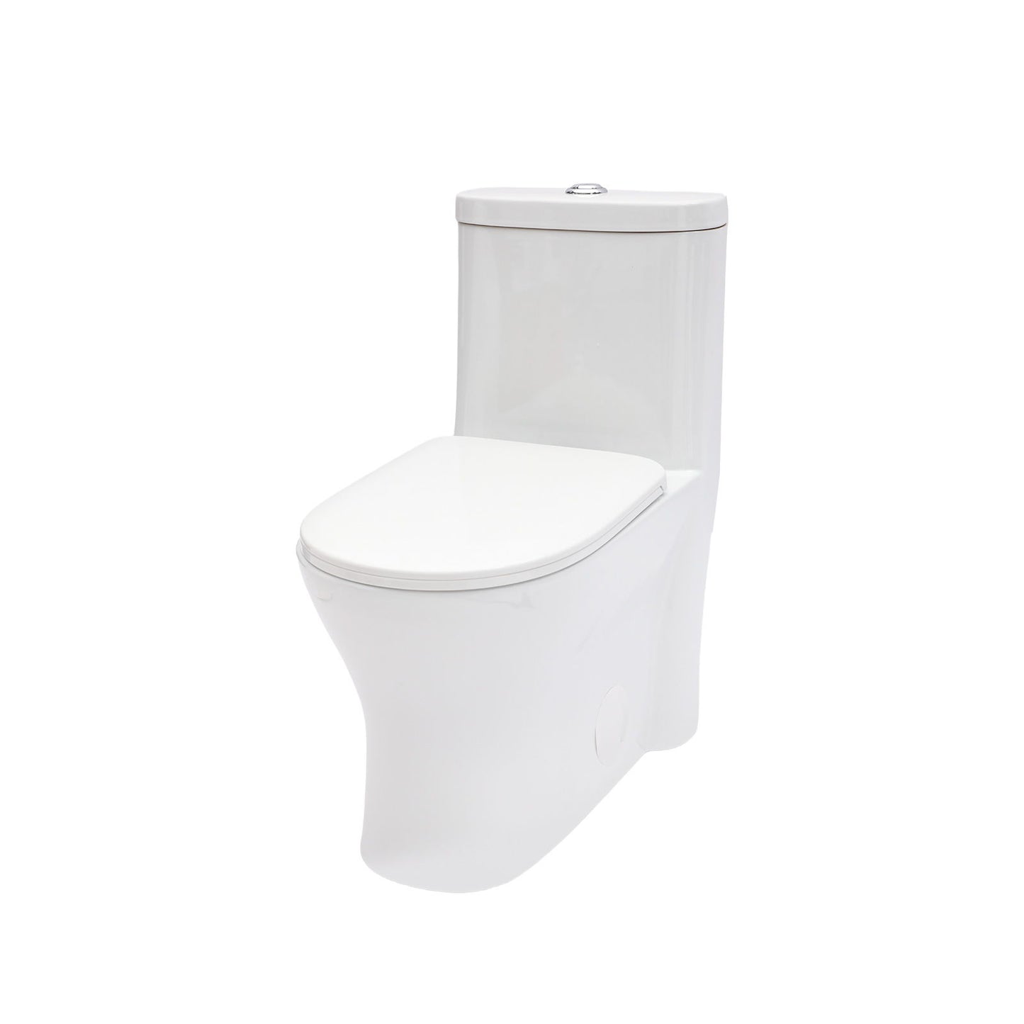 1 Piece Toilet For Bathroom, Dual Flush 1.22/1.6 Gpf, Soft Closing Seat - White Daily Nest