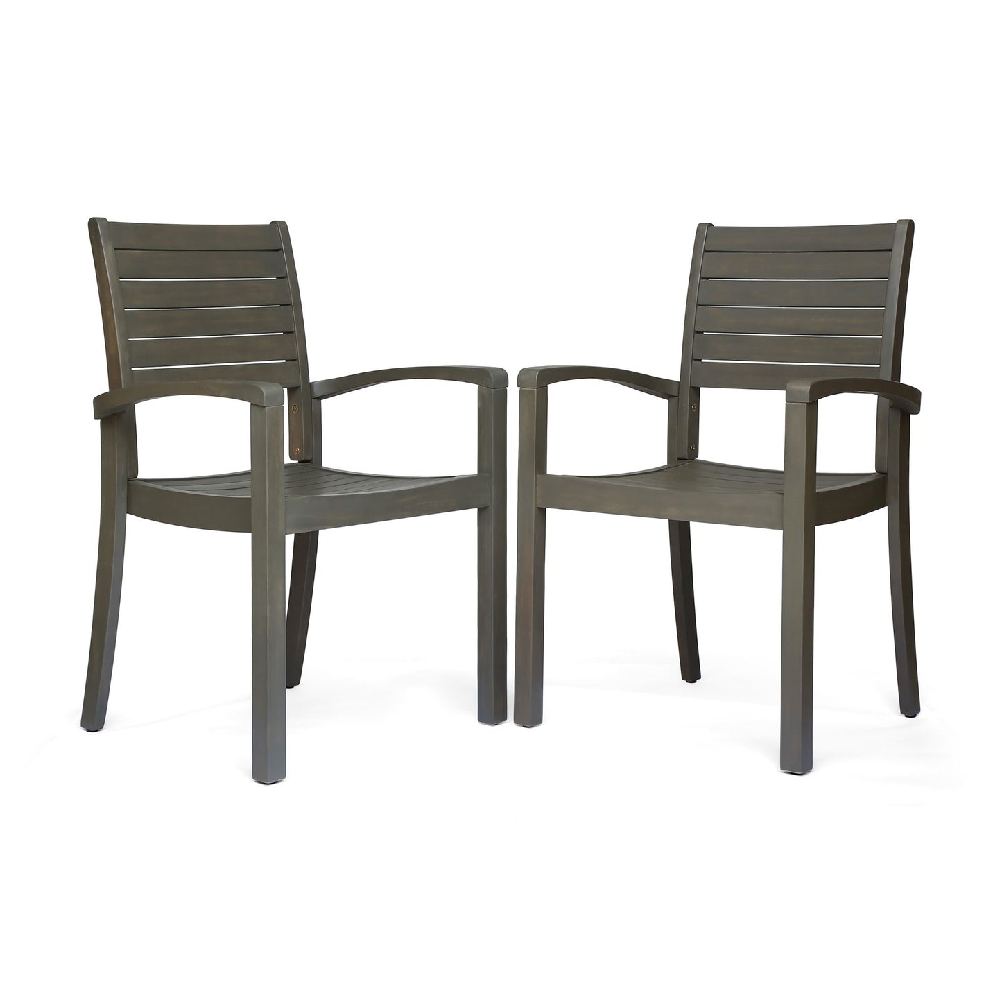 Outdoor Dining Chair, Stacking Design For Patio Noble House