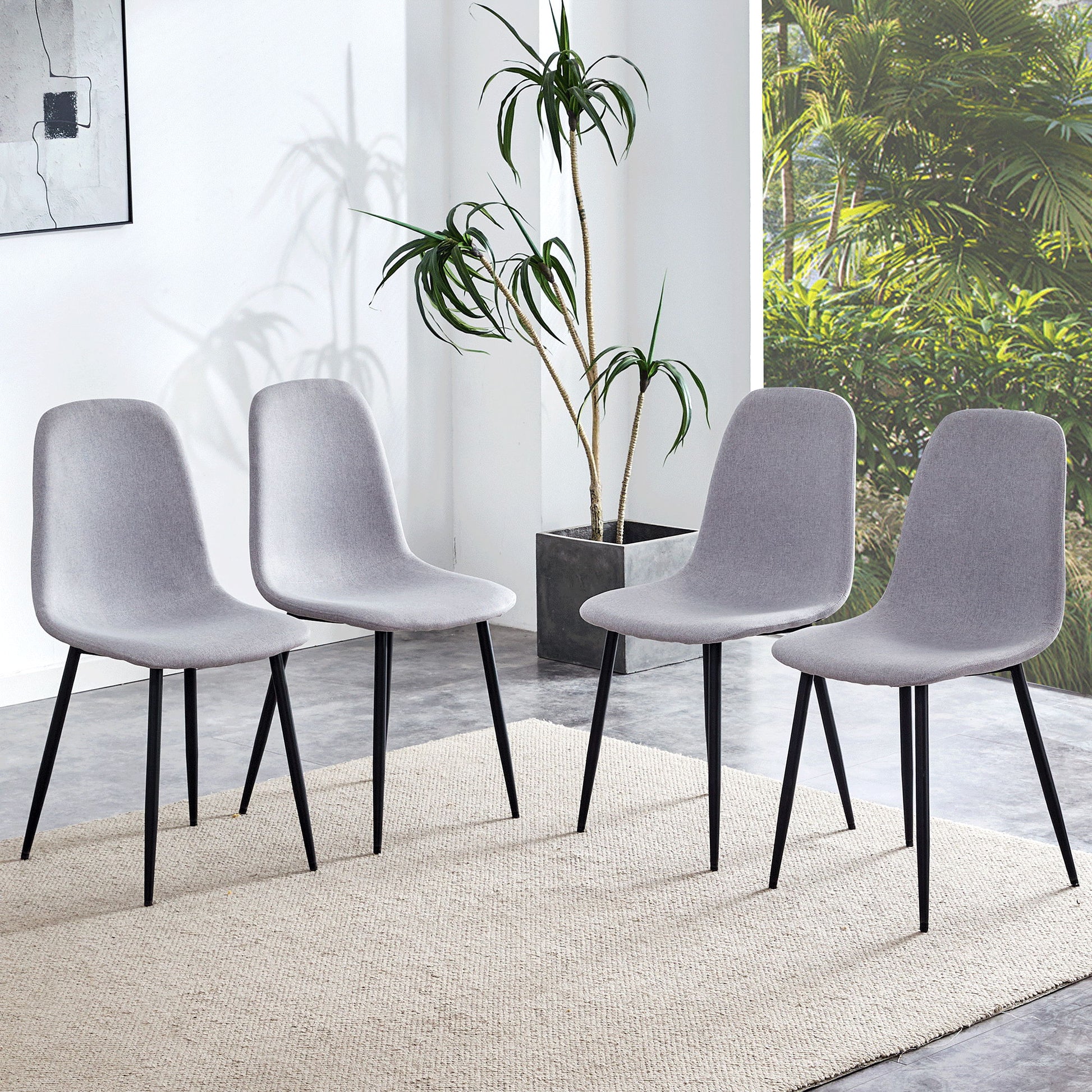 Combined Spoon Chairs, Perfectly Matching Minimalist And Scandinavian Style Home Essentials
