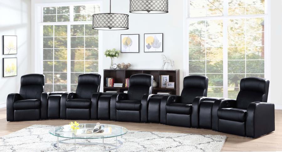 Cyrus - Upholstered Home Theater Seating CoasterEssence