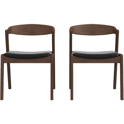 Dakota - Mid-Century Modern Velvet Dining Chair (Set of 2) Ashcroft Furniture