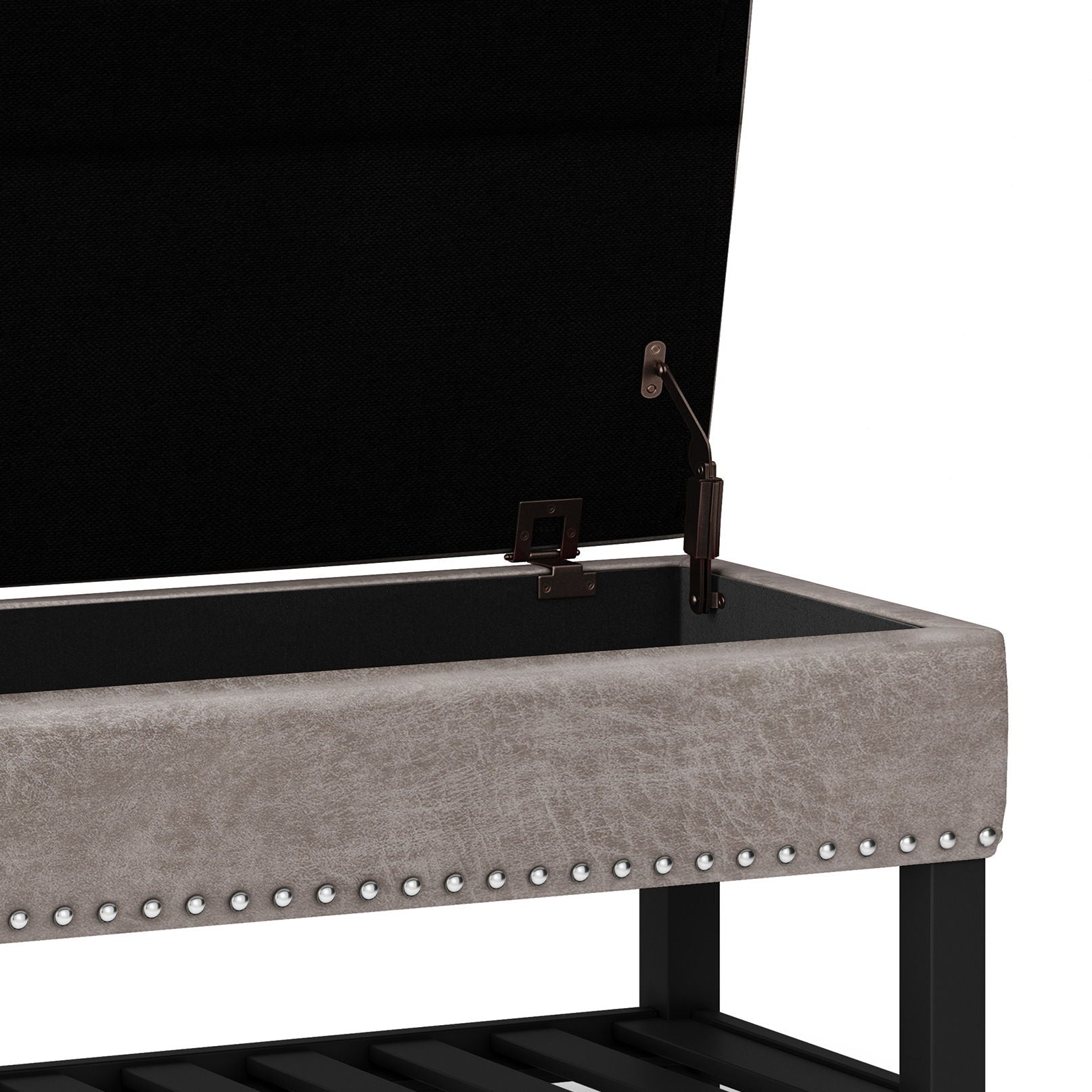 Lomond - Upholstered Storage Ottoman Bench Simpli-Home