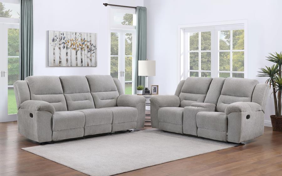 Gilson - Chenille Upholstered Sofa Set Coaster Fine Furniture