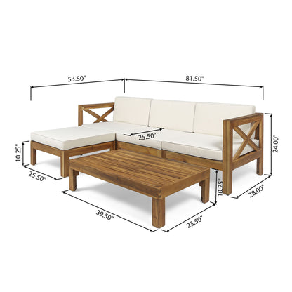 Alcove - L Shape Sofa Set Noble House