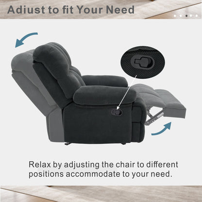 Manual Rocker Recliner Chair Home Essentials