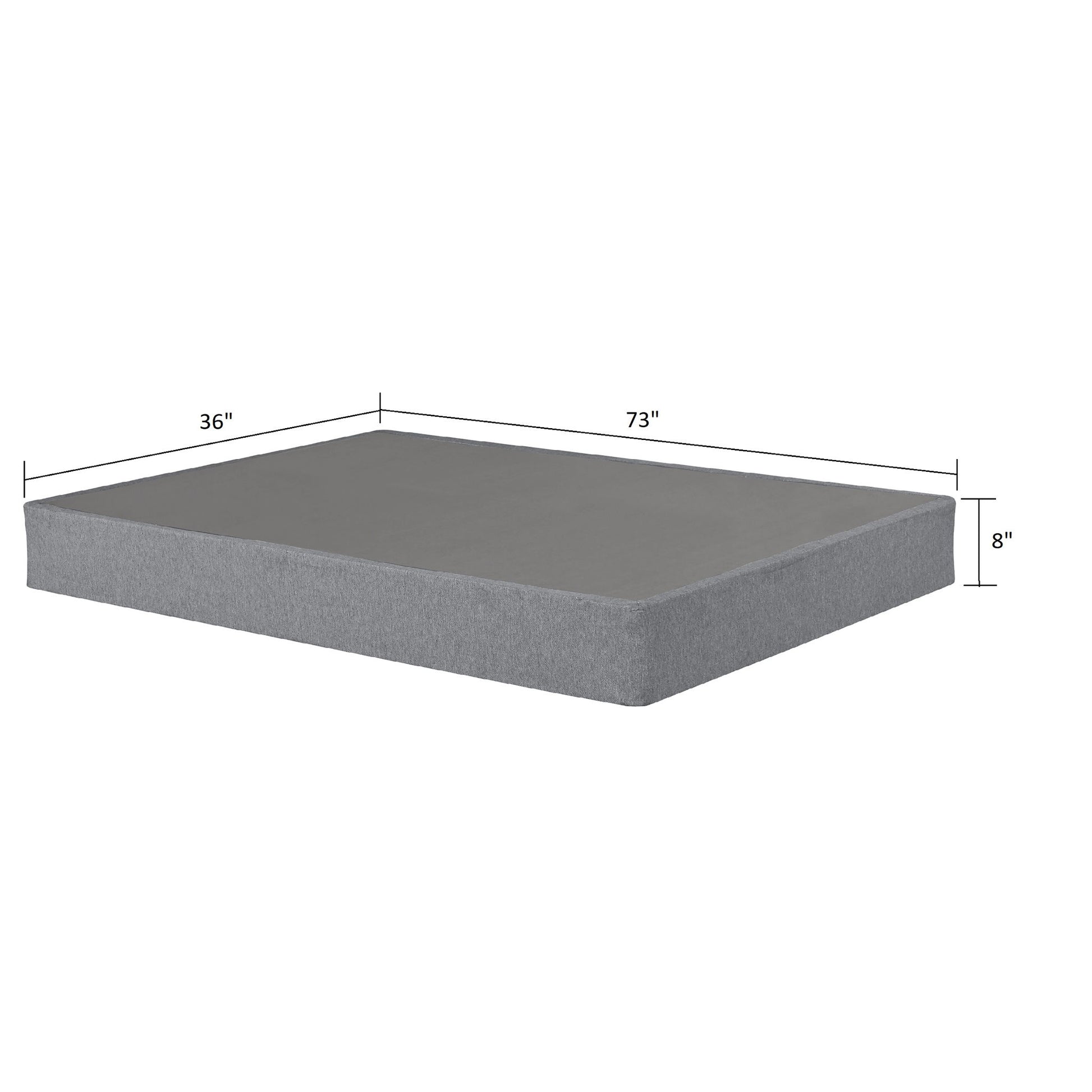 Foldable 9" Twin Size Metal Mattress Box Spring Foundation Bedroom Furniture Bed Base - Gray Daily Nest