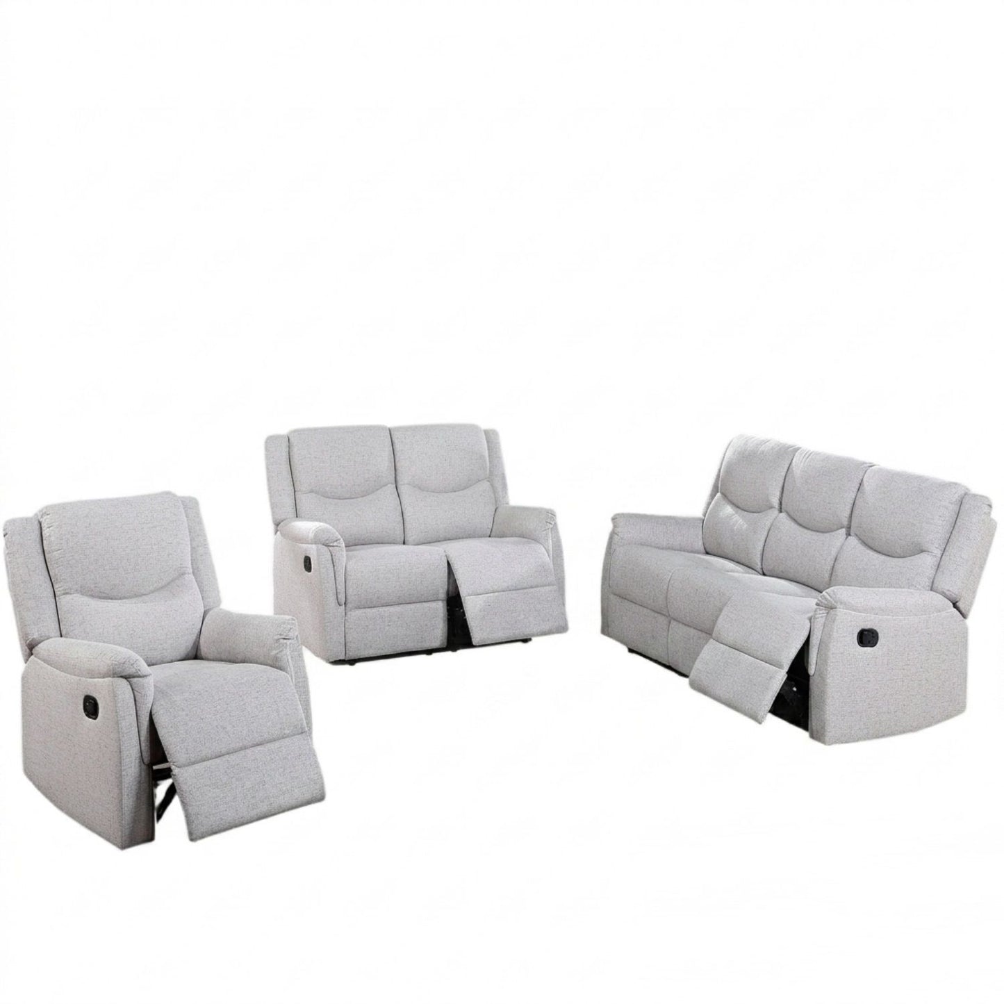 Modern Style Living Room Set, Manual Motion Home Essentials