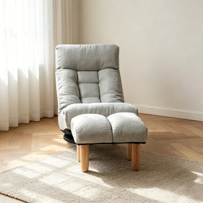 Adjustable Japanese Reclining Floor Chair Sofa With Metal Frame For Living Room Home Essentials