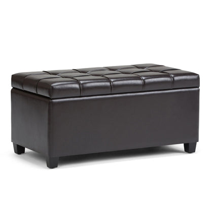 Sienna - Upholstered Storage Ottoman Bench Simpli-Home